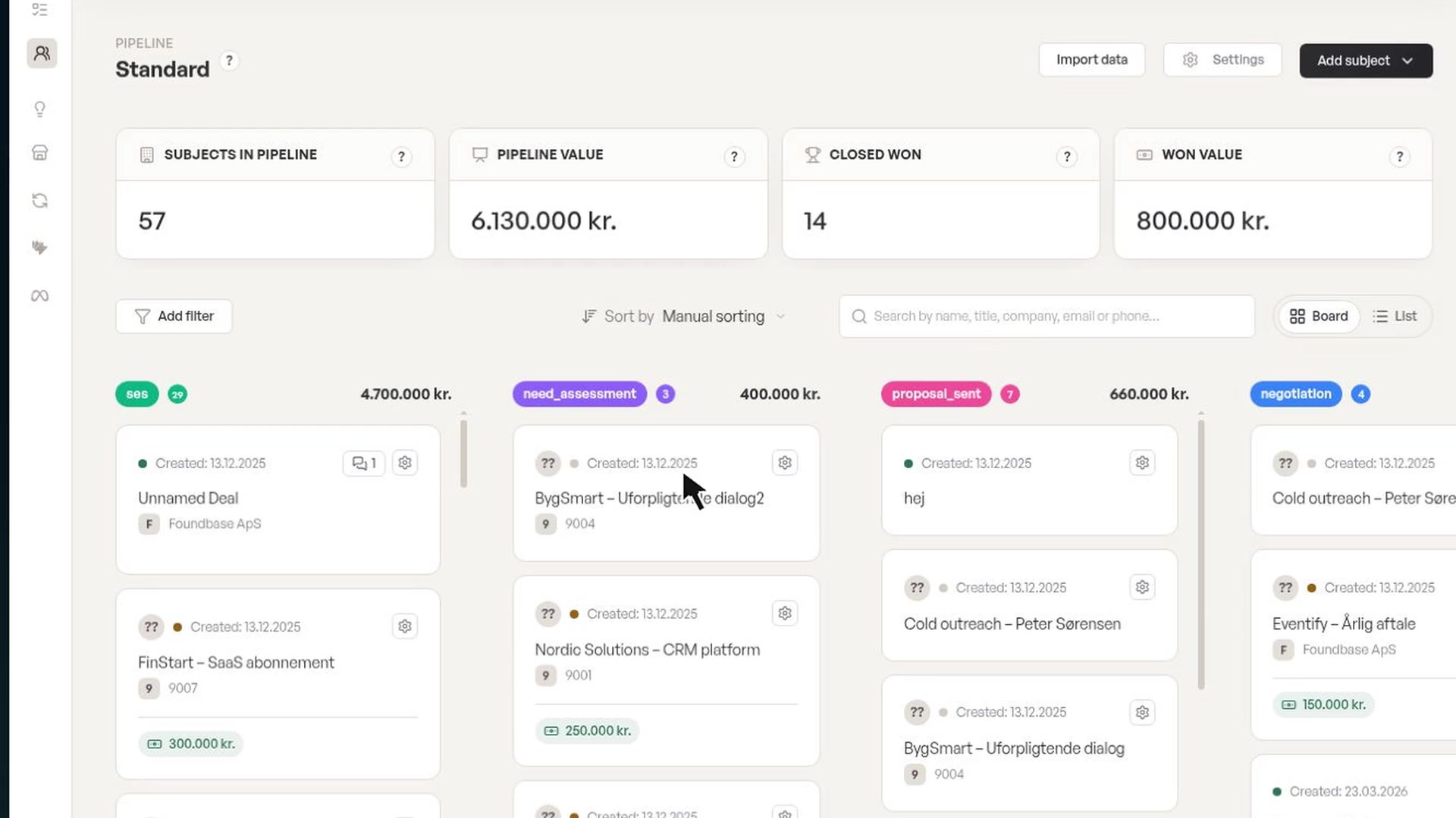 Produktoptagelse fra Foundbase: CRM med AI og overblik over kunder