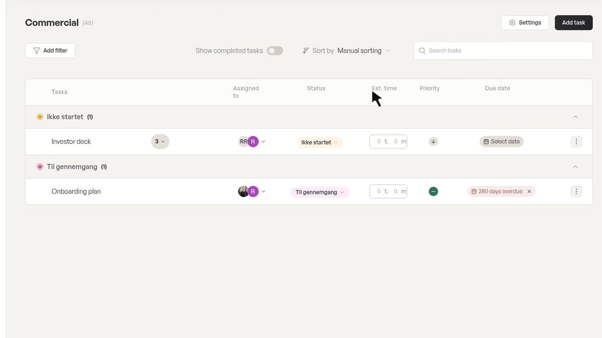 Produktoptagelse fra Foundbase: Projektstyring med opgaver, ansvar og AI